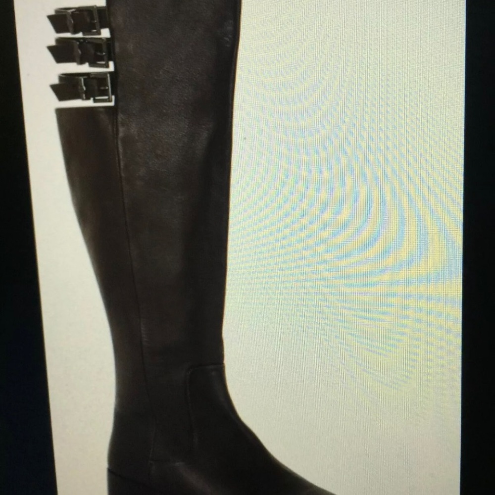 NIB BCBG Croc-Riding Brown Boots 9.5 Origin $450. - Picture 7 of 13